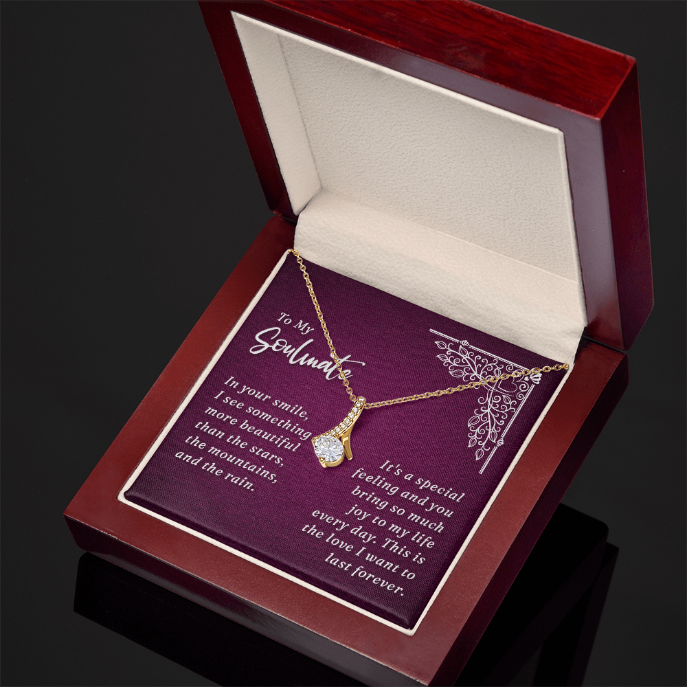 To My Soulmate Alluring Beauty Necklace – Romantic Gift With Meaning