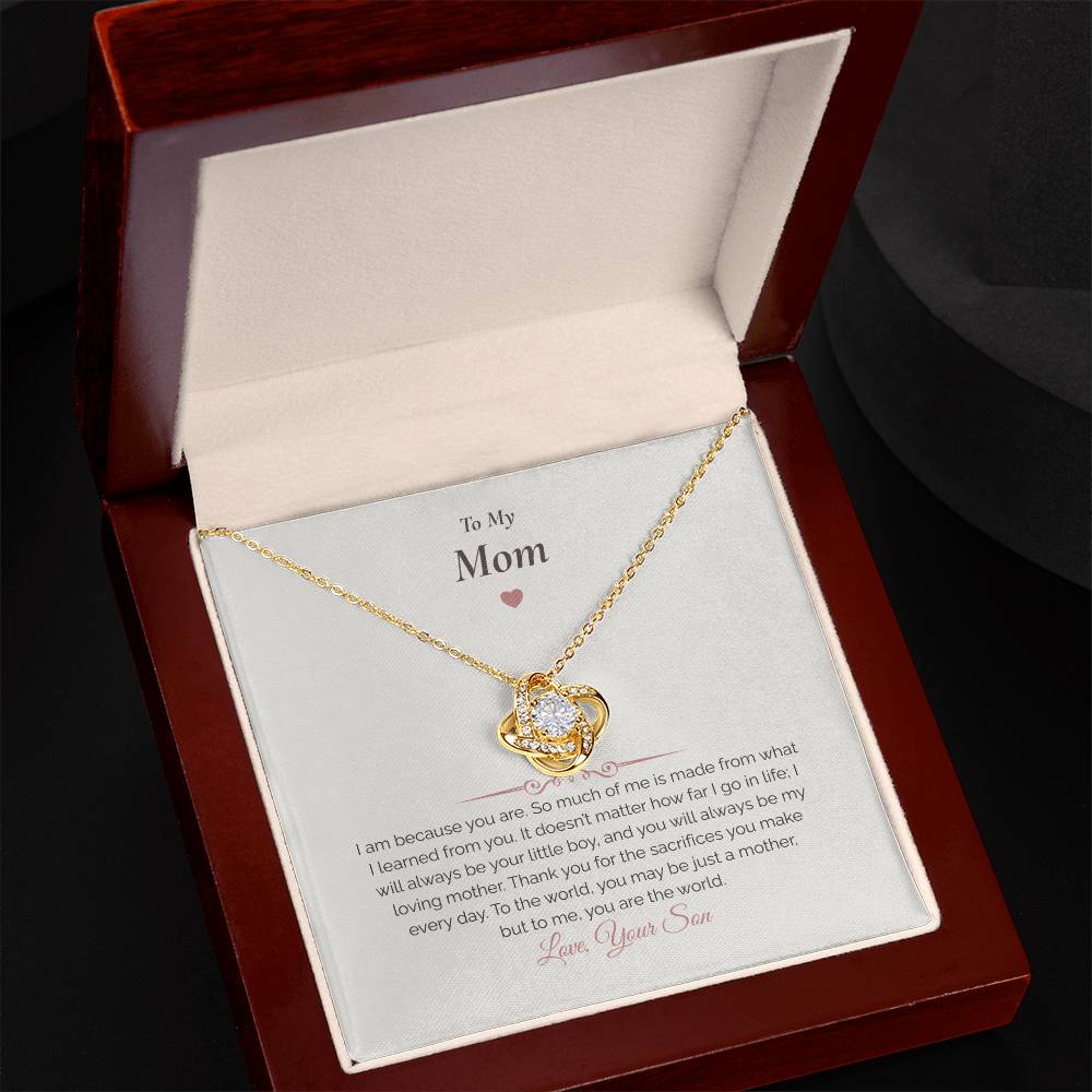To My Mom – Meaningful Necklace with Message Card