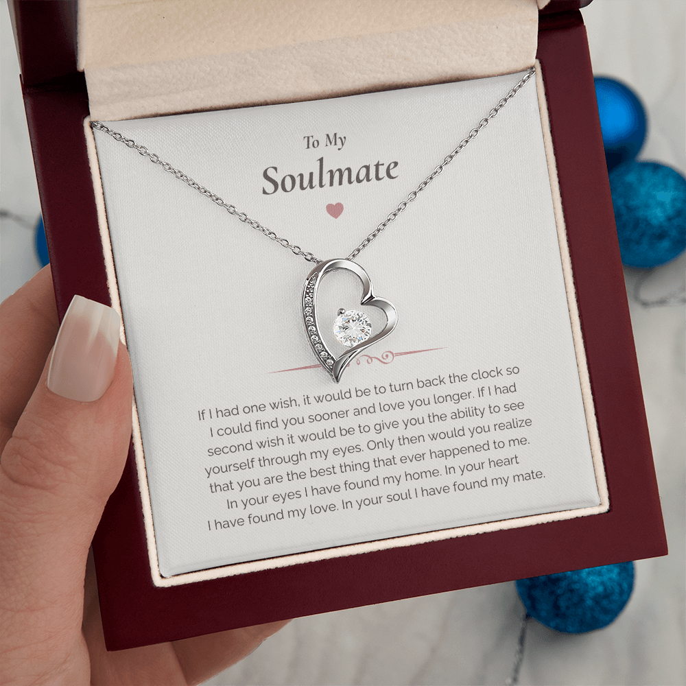Soulmate Necklace Gift – Romantic Jewelry with Heartfelt Message