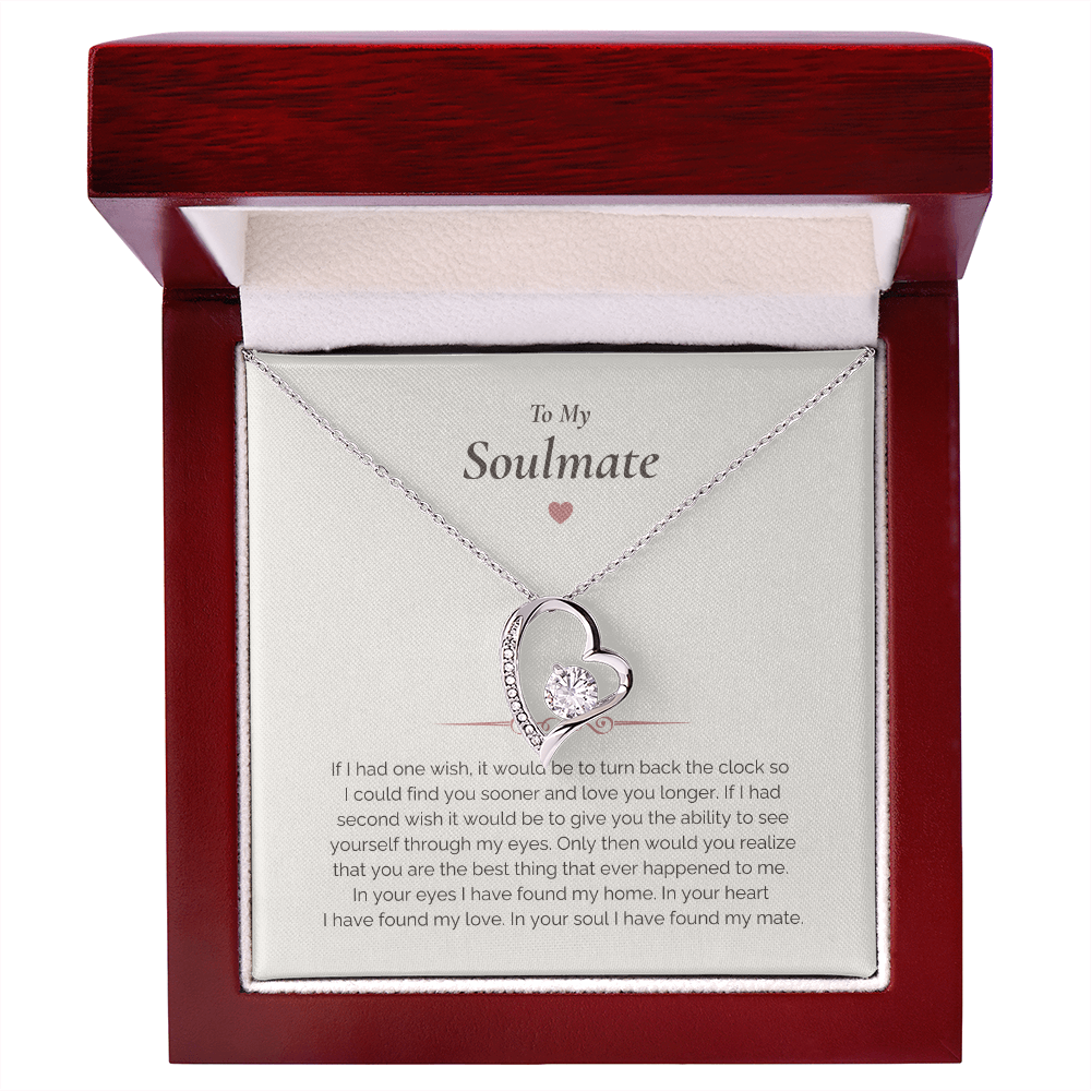 Soulmate Necklace Gift – Romantic Jewelry with Heartfelt Message
