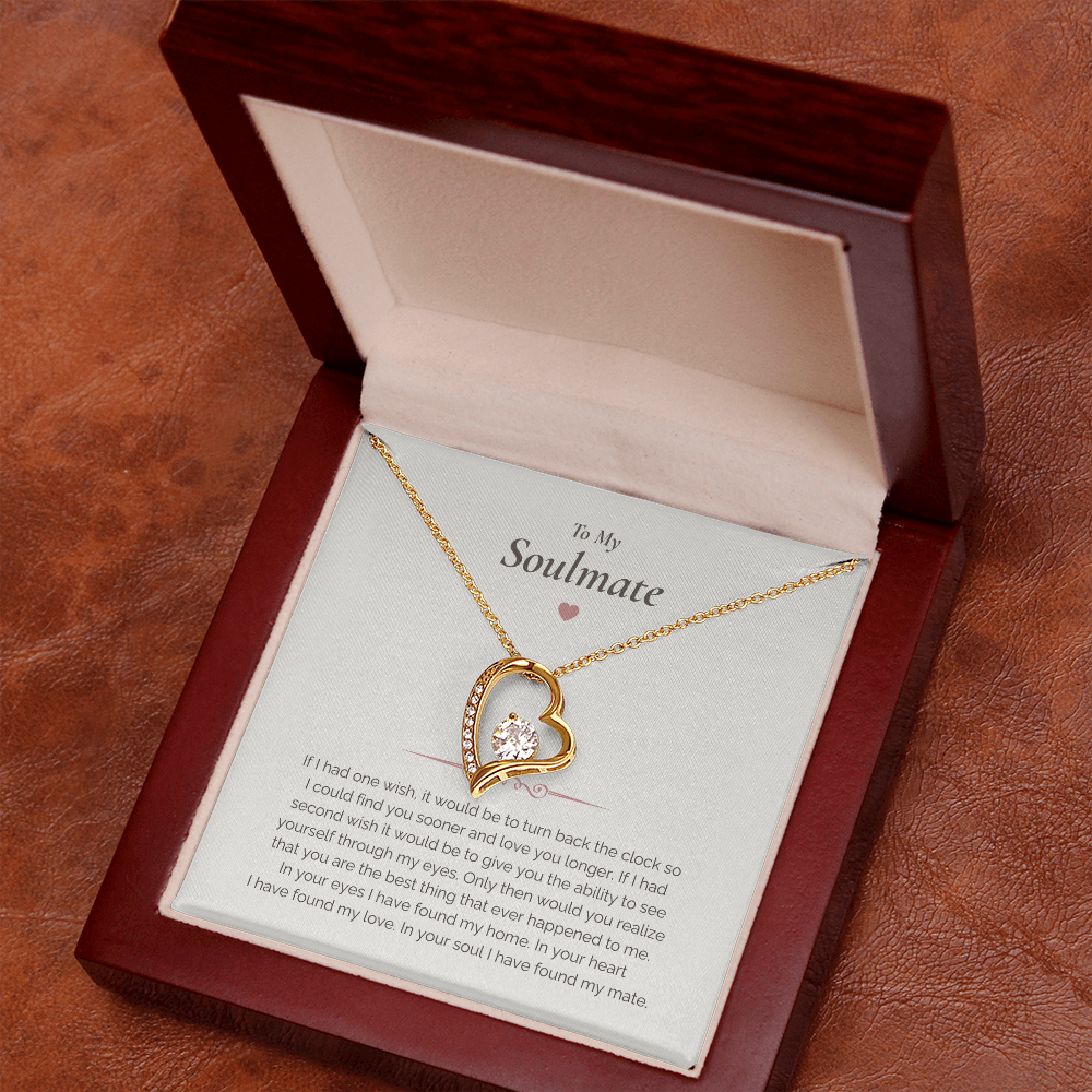 Soulmate Necklace Gift – Romantic Jewelry with Heartfelt Message