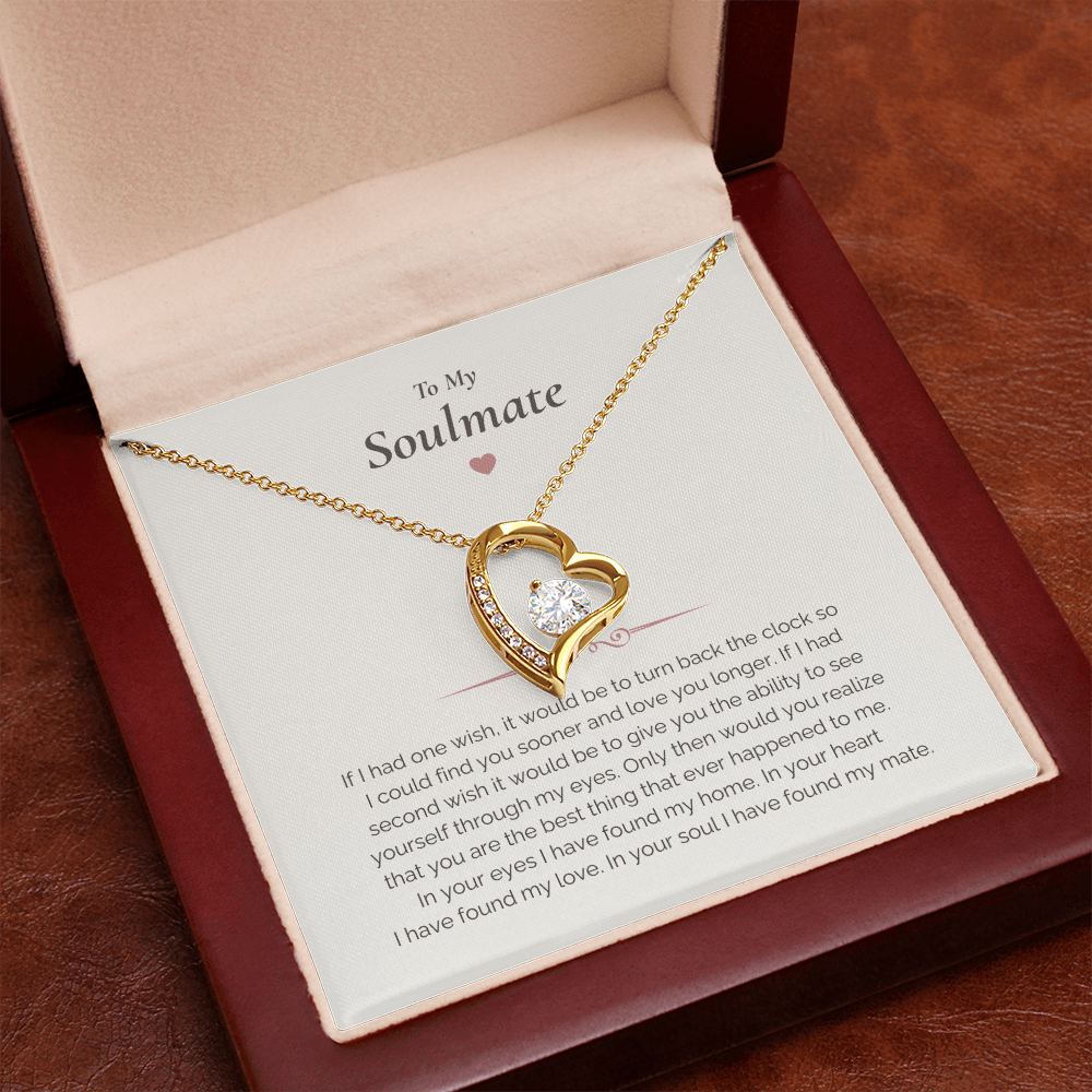 Soulmate Necklace Gift – Romantic Jewelry with Heartfelt Message