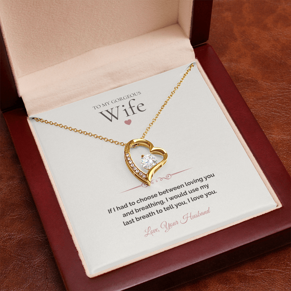 Gift for Wife – Timeless Necklace with Heartfelt Note