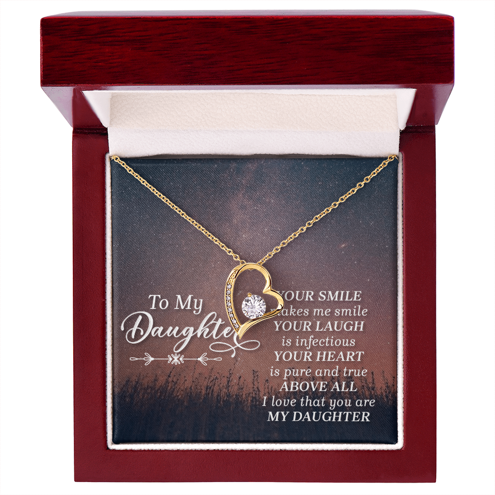 To My Daughter Forever Love Necklace – Meaningful Gift From Parent