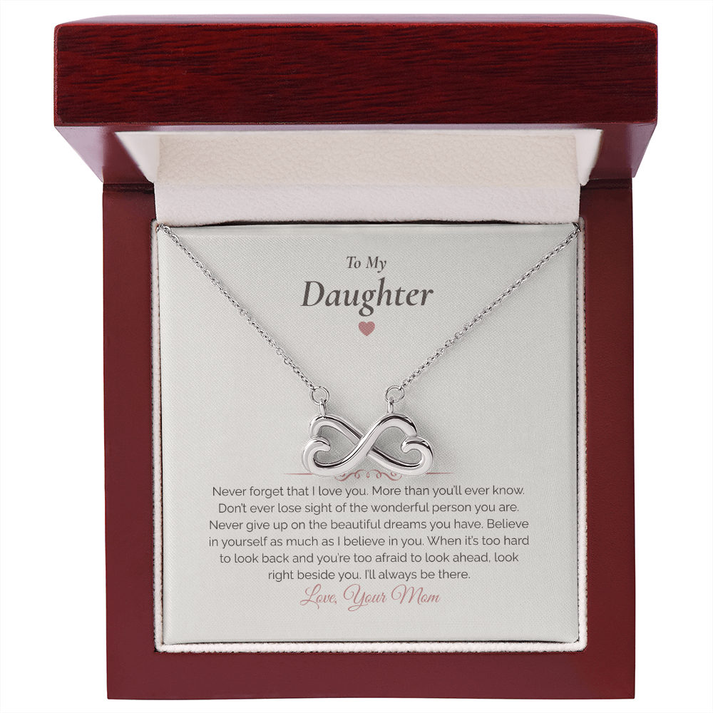 Daughter Necklace Gift – Love, Guidance & Support Message Card