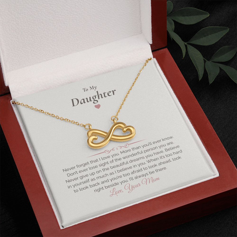 Daughter Necklace Gift – Love, Guidance & Support Message Card