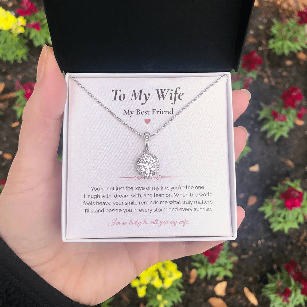 Eternal Hope Necklace – “To My Wife, My Best Friend” Romantic Gift for Wife