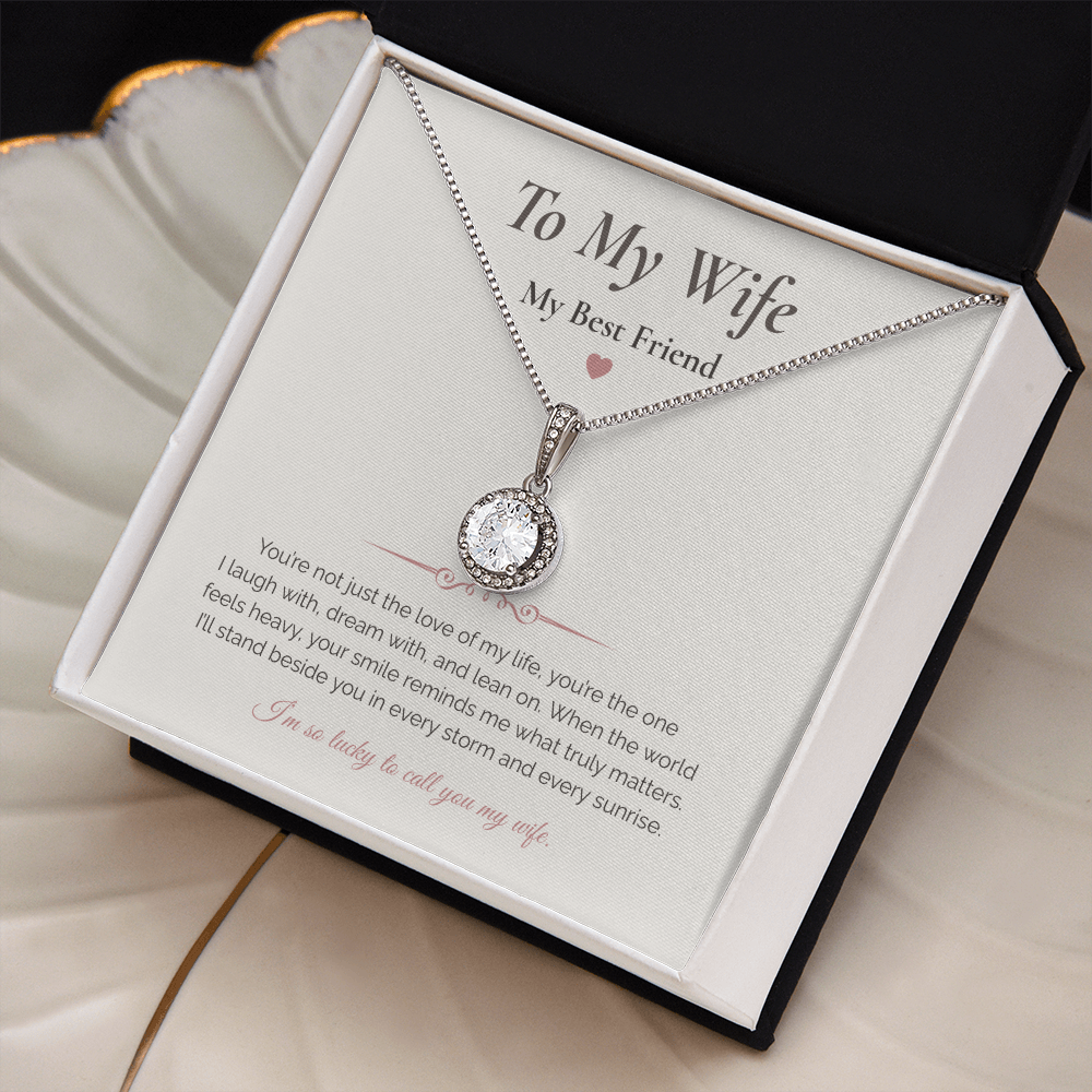 Eternal Hope Necklace – “To My Wife, My Best Friend” Romantic Gift for Wife