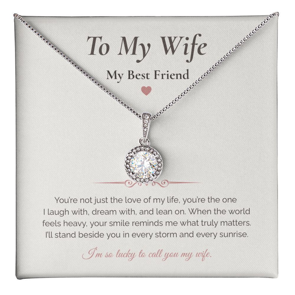 Eternal Hope Necklace – “To My Wife, My Best Friend” Romantic Gift for Wife