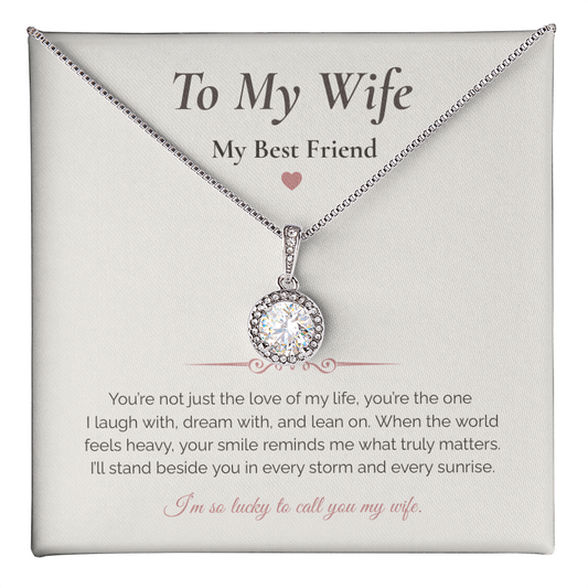 Eternal Hope Necklace – “To My Wife, My Best Friend” Romantic Gift for Wife