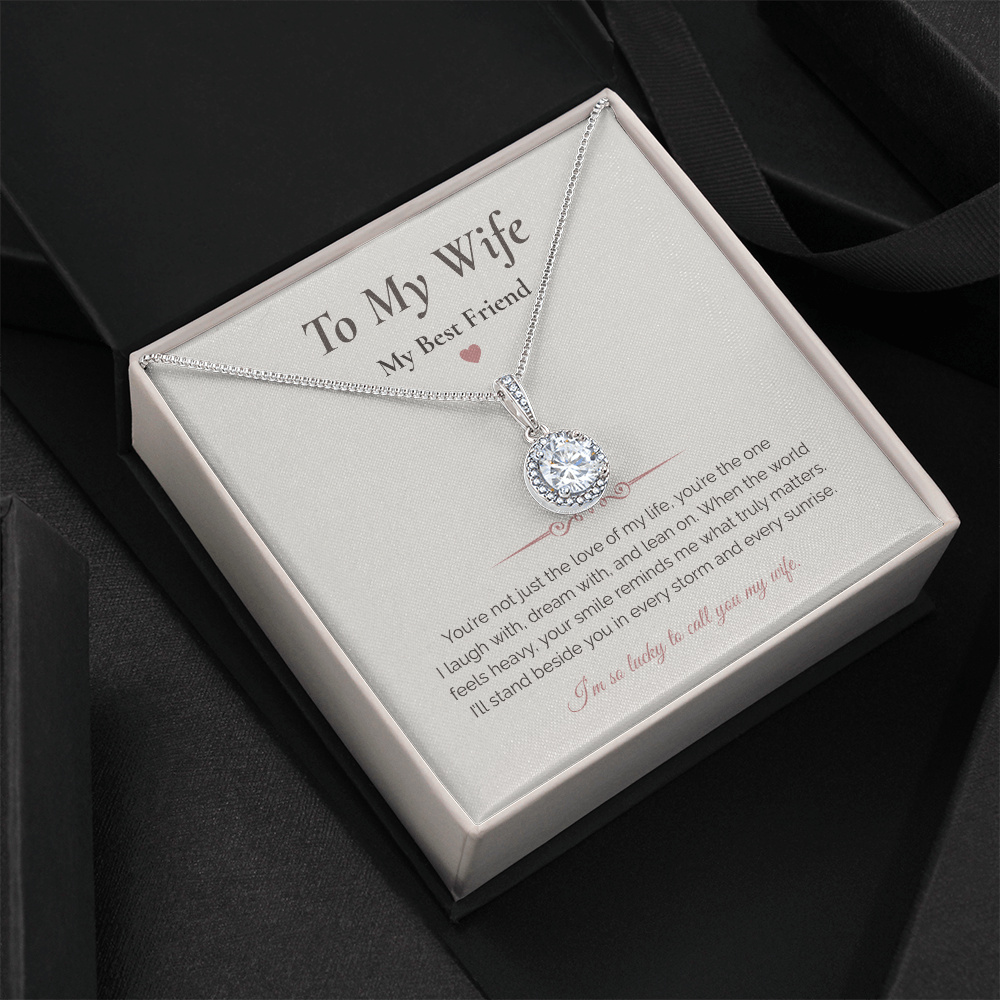 Eternal Hope Necklace – “To My Wife, My Best Friend” Romantic Gift for Wife
