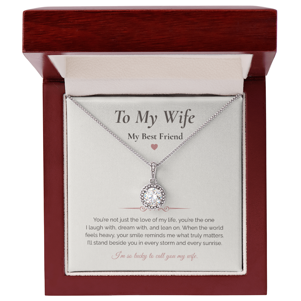 Eternal Hope Necklace – “To My Wife, My Best Friend” Romantic Gift for Wife