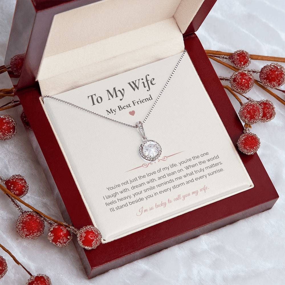 Eternal Hope Necklace – “To My Wife, My Best Friend” Romantic Gift for Wife