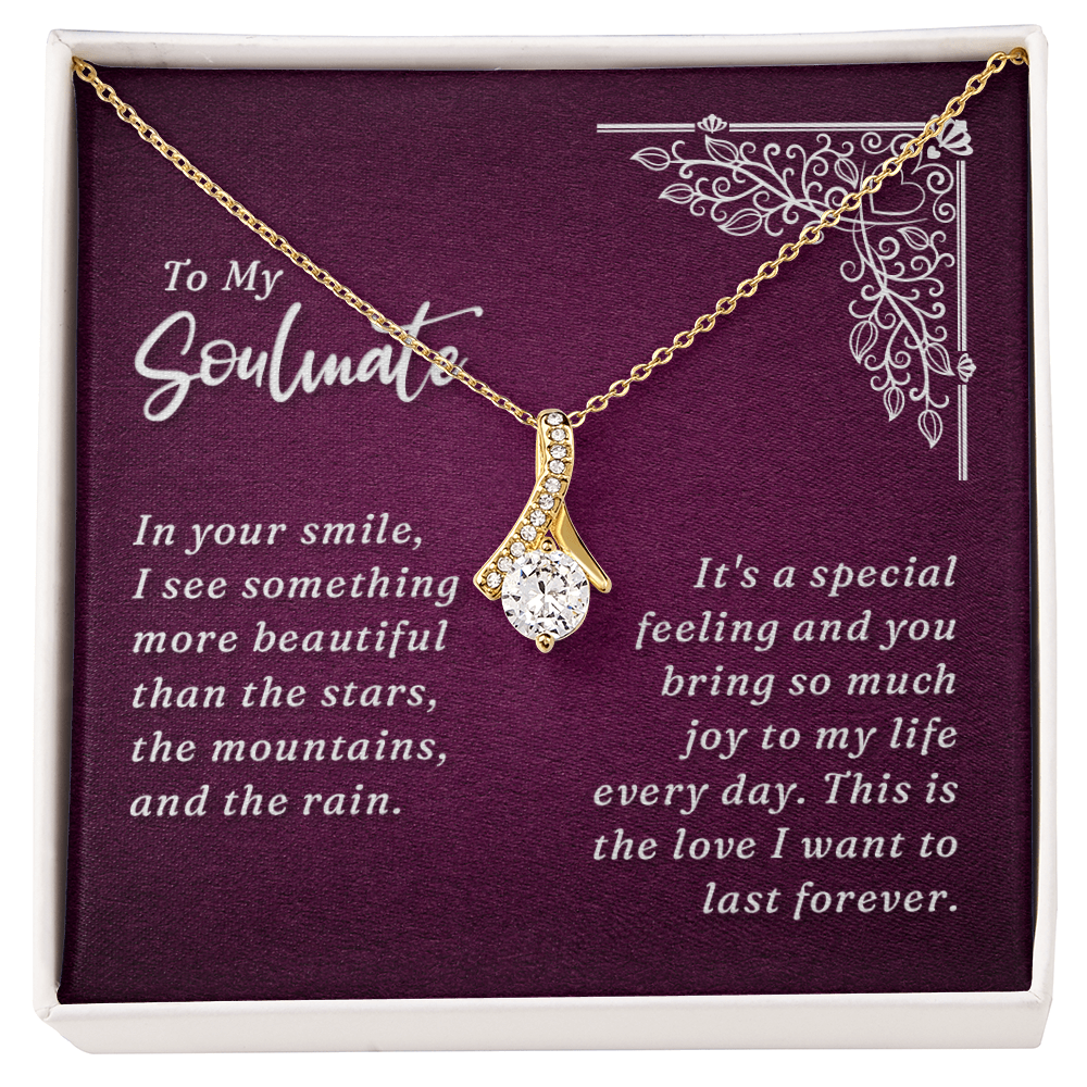 To My Soulmate Alluring Beauty Necklace – Romantic Gift With Meaning