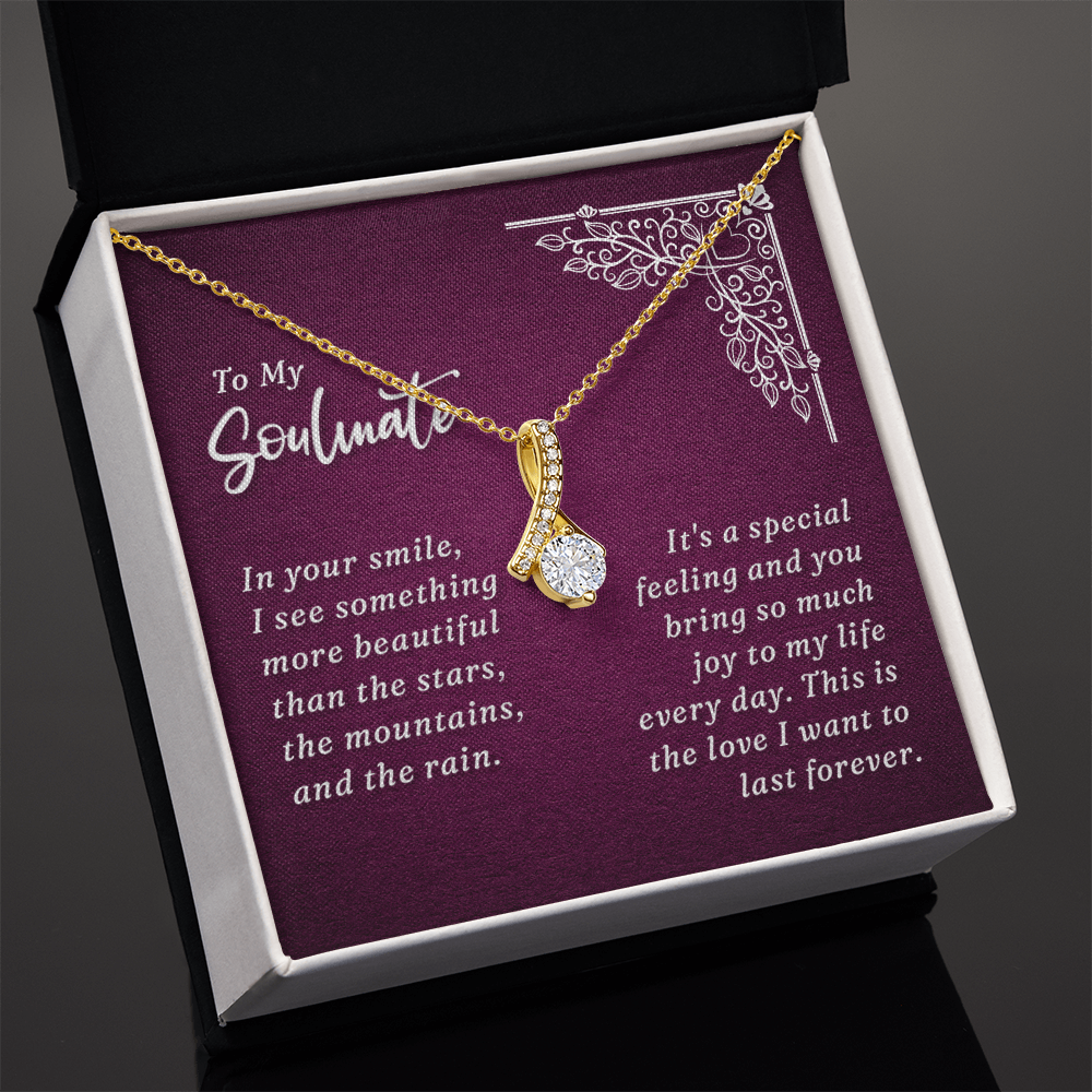 To My Soulmate Alluring Beauty Necklace – Romantic Gift With Meaning