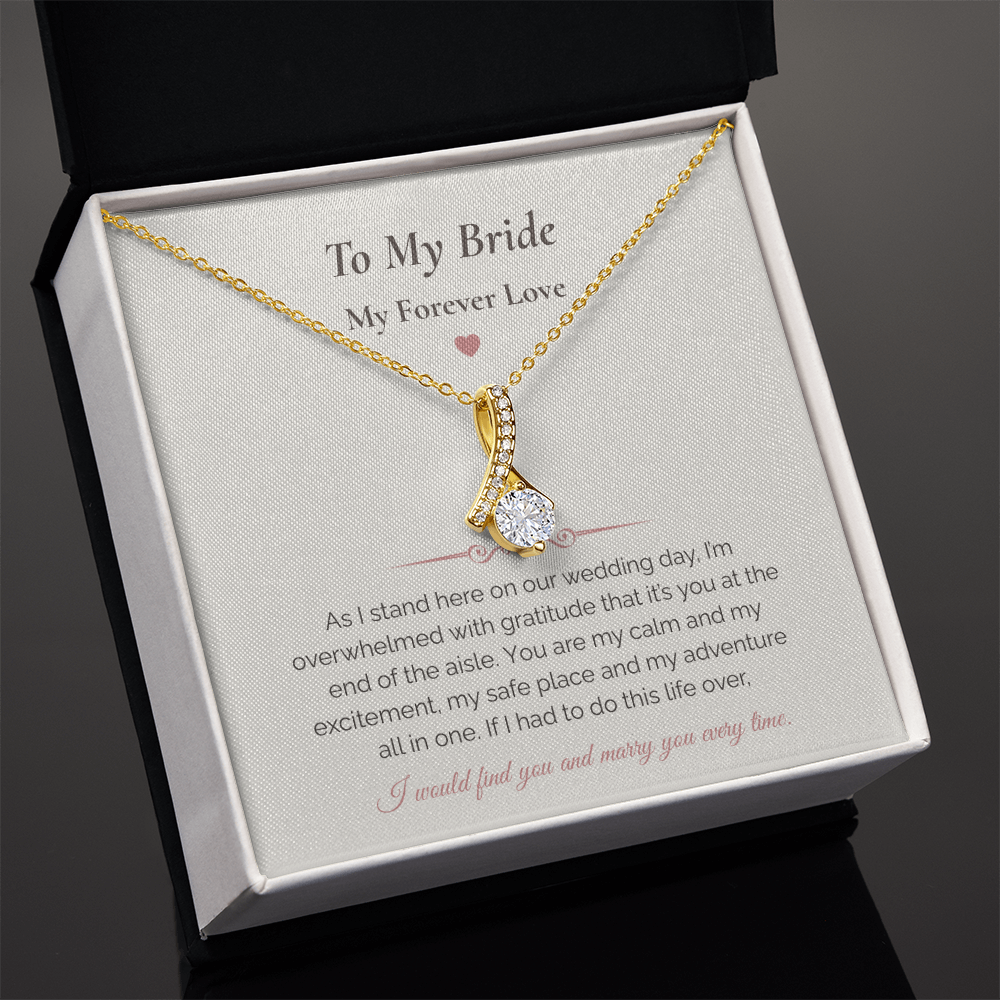 Alluring Beauty Necklace – To My Bride Gift | Wedding Day Forever Love