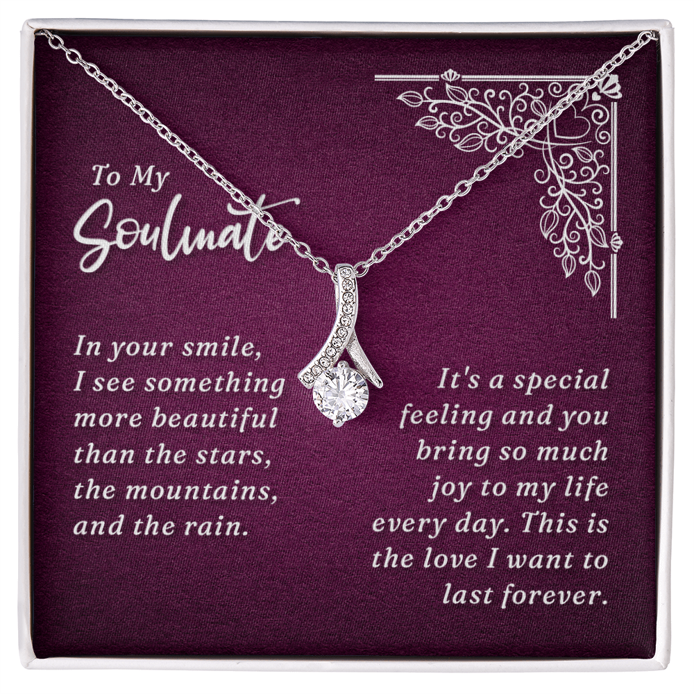 To My Soulmate Alluring Beauty Necklace – Romantic Gift With Meaning