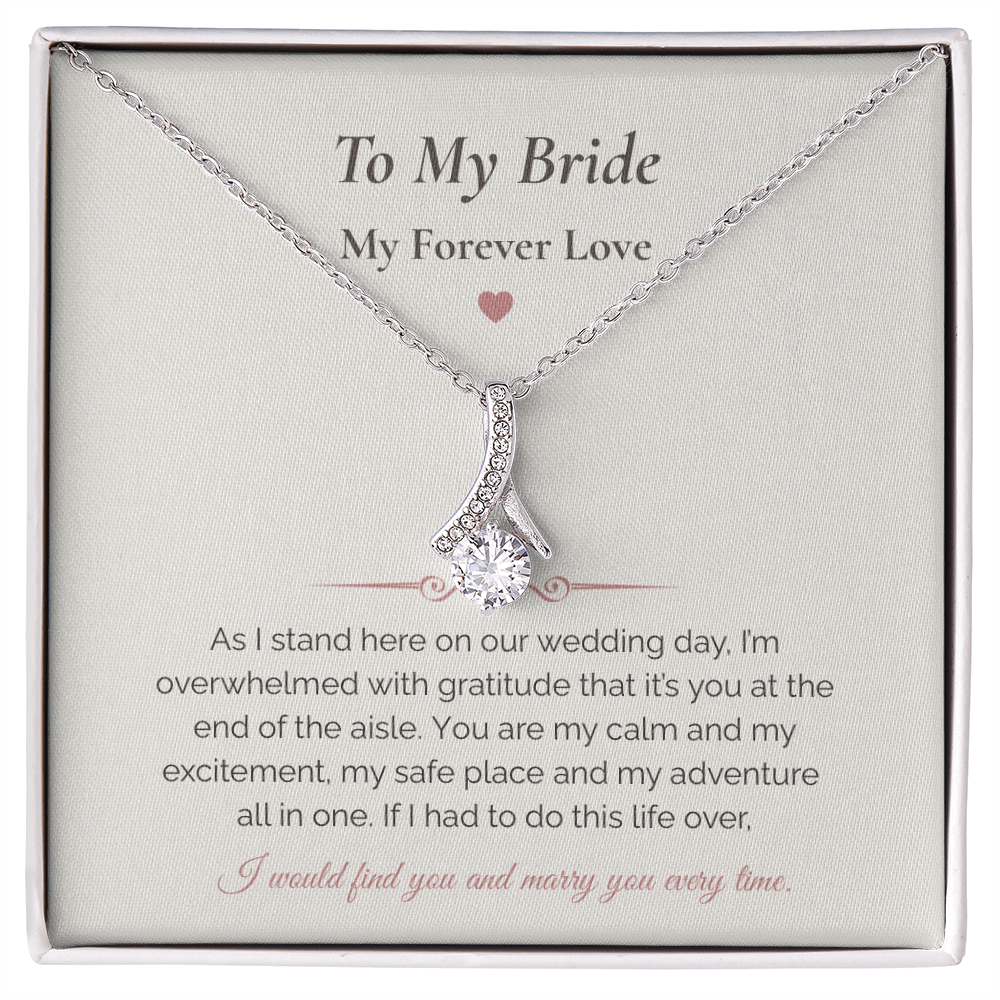 Alluring Beauty Necklace – To My Bride Gift | Wedding Day Forever Love