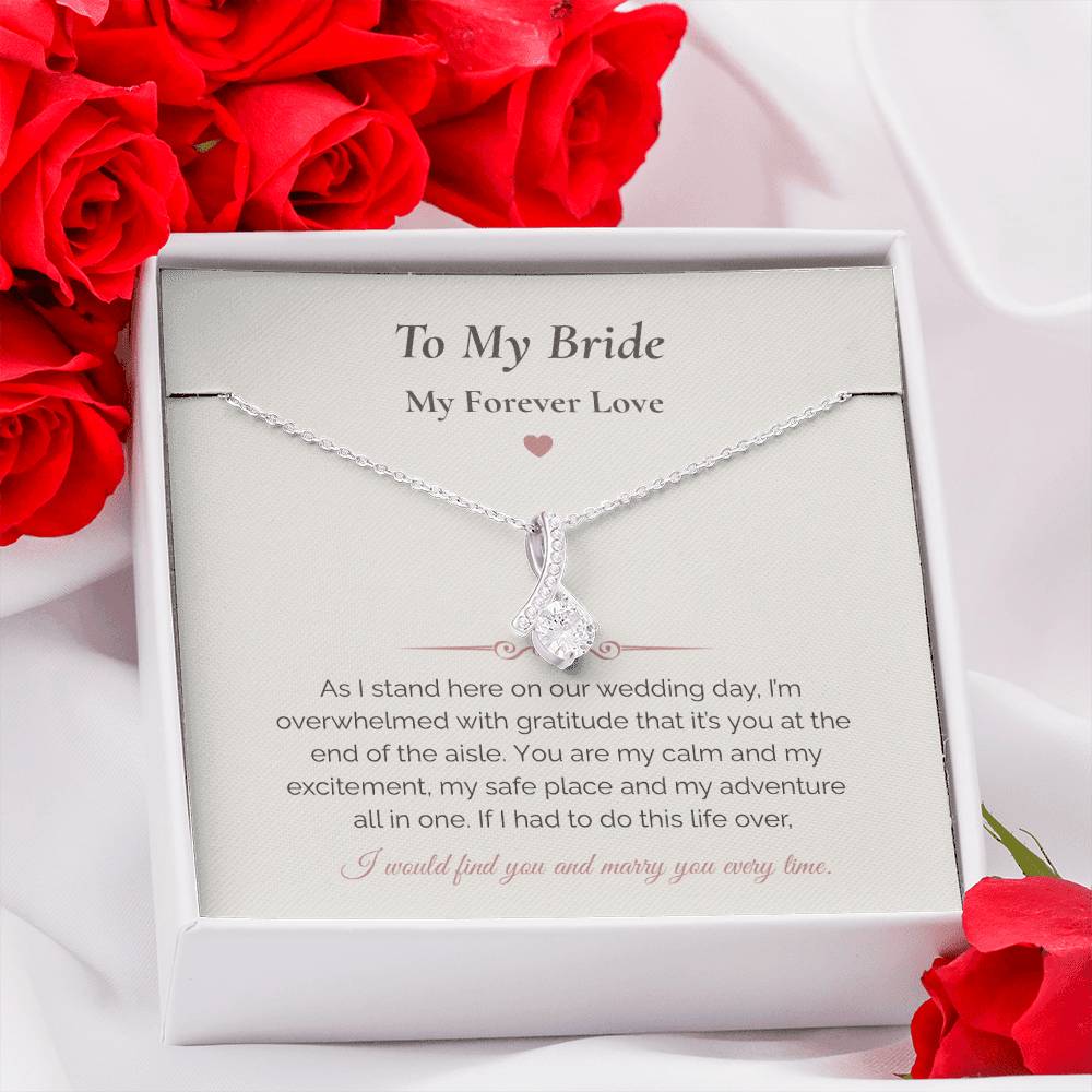 Alluring Beauty Necklace – To My Bride Gift | Wedding Day Forever Love