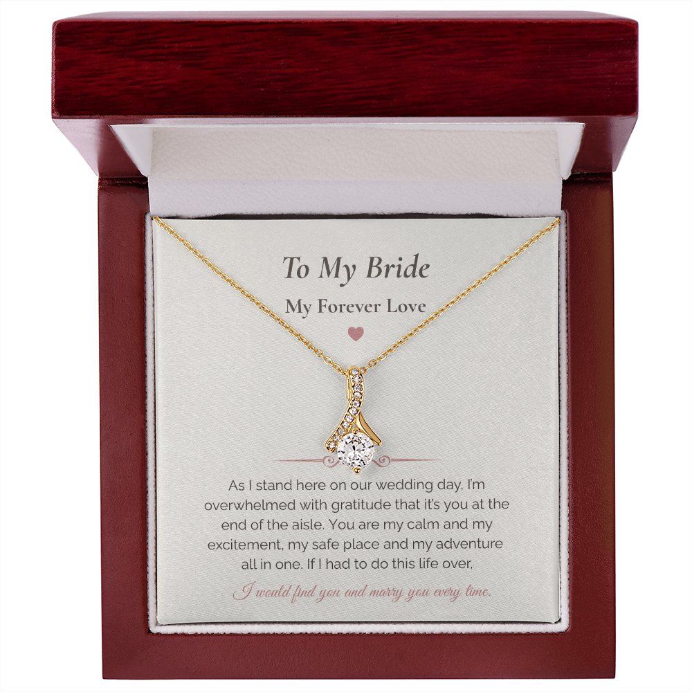 Alluring Beauty Necklace – To My Bride Gift | Wedding Day Forever Love
