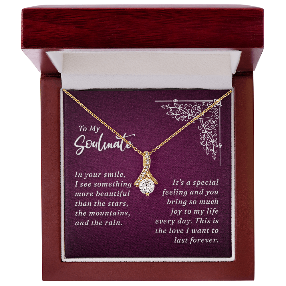 To My Soulmate Alluring Beauty Necklace – Romantic Gift With Meaning