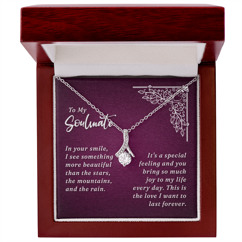 To My Soulmate Alluring Beauty Necklace – Romantic Gift With Meaning