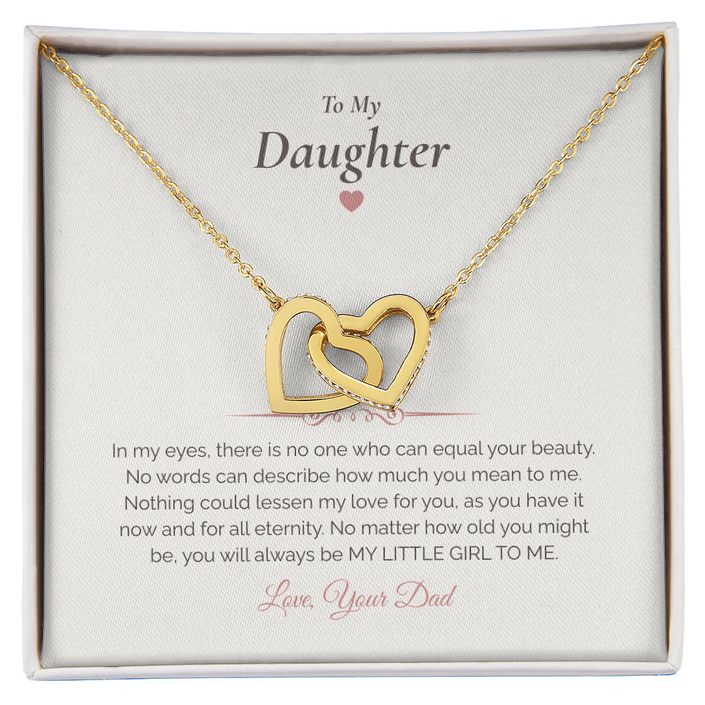 To My Daughter – Meaningful Necklace with Message Card
