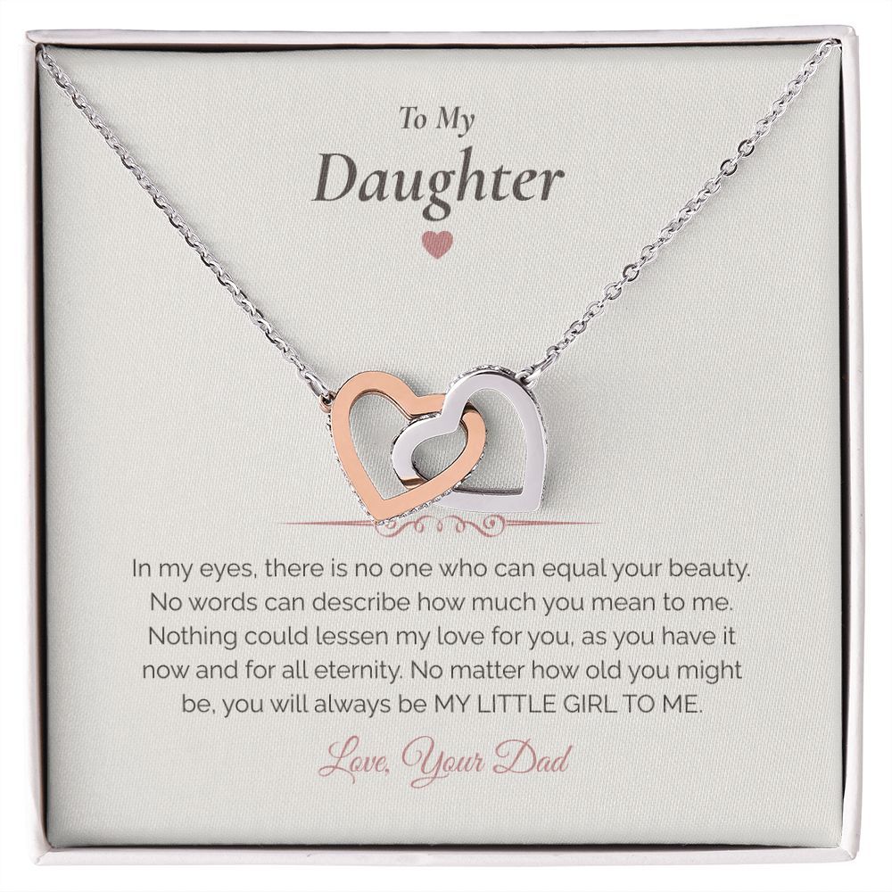To My Daughter – Meaningful Necklace with Message Card