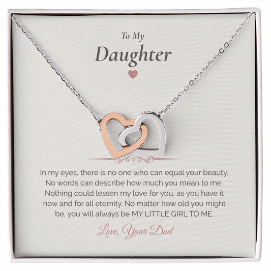 To My Daughter – Meaningful Necklace with Message Card