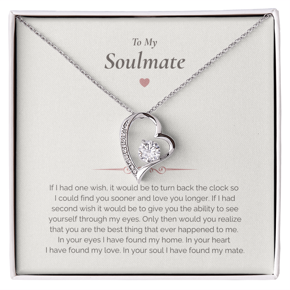 Soulmate Necklace Gift – Romantic Jewelry with Heartfelt Message