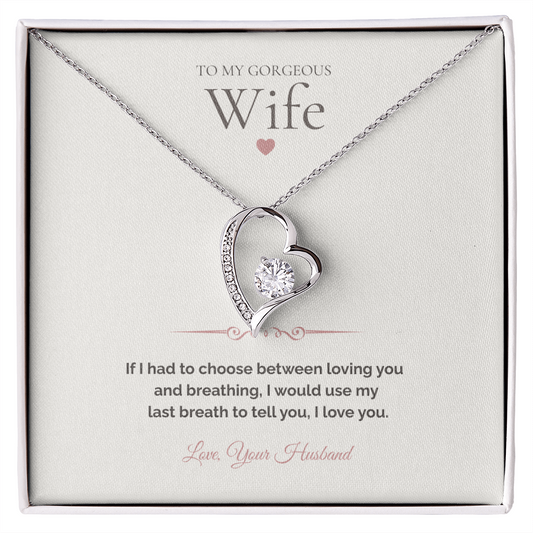 Gift for Wife – Timeless Necklace with Heartfelt Note