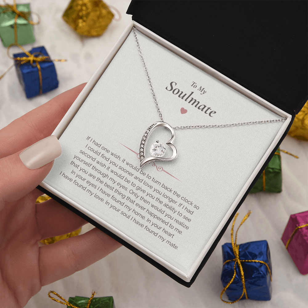 Soulmate Necklace Gift – Romantic Jewelry with Heartfelt Message