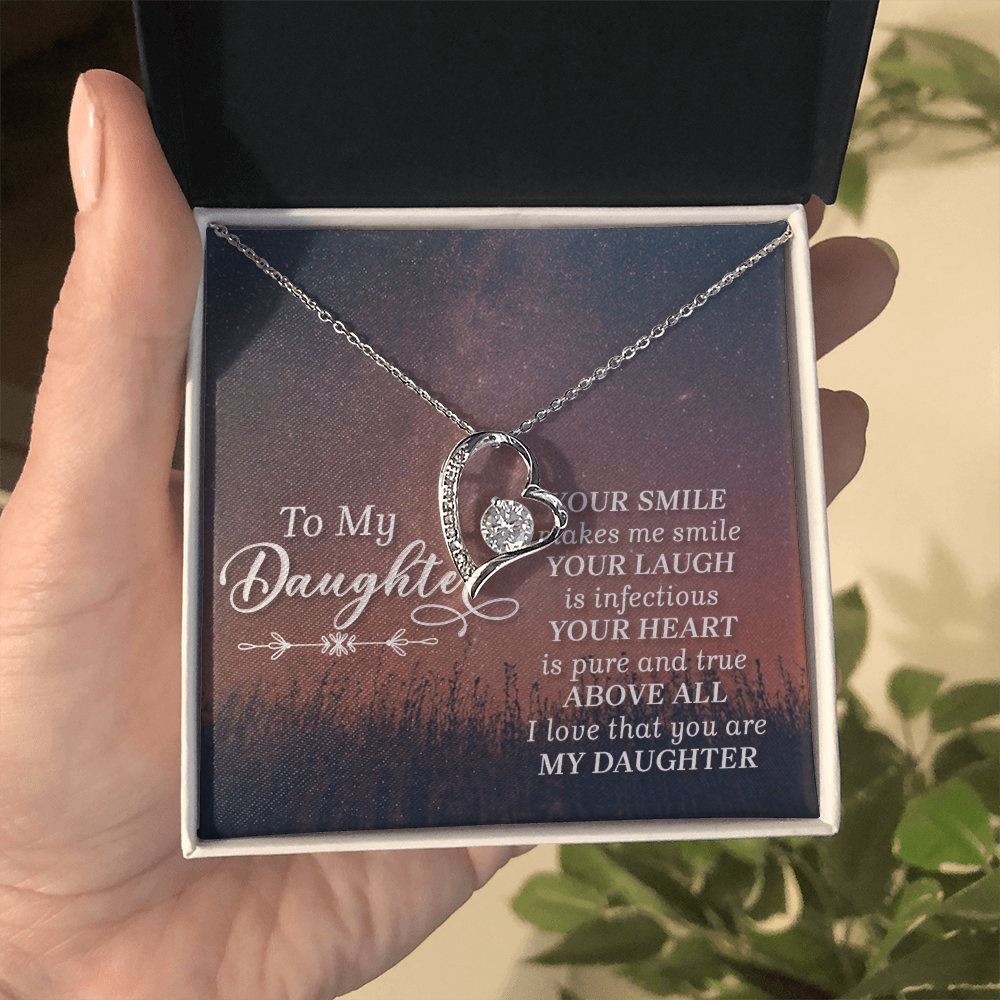 To My Daughter Forever Love Necklace – Meaningful Gift From Parent