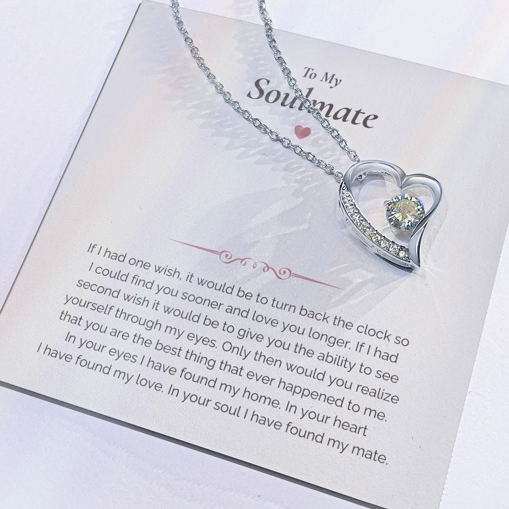 Soulmate Necklace Gift – Romantic Jewelry with Heartfelt Message