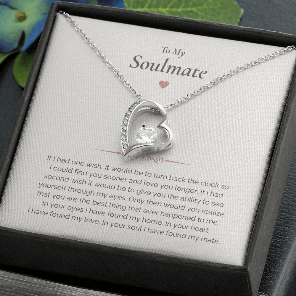 Soulmate Necklace Gift – Romantic Jewelry with Heartfelt Message