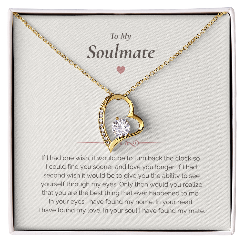 Soulmate Necklace Gift – Romantic Jewelry with Heartfelt Message