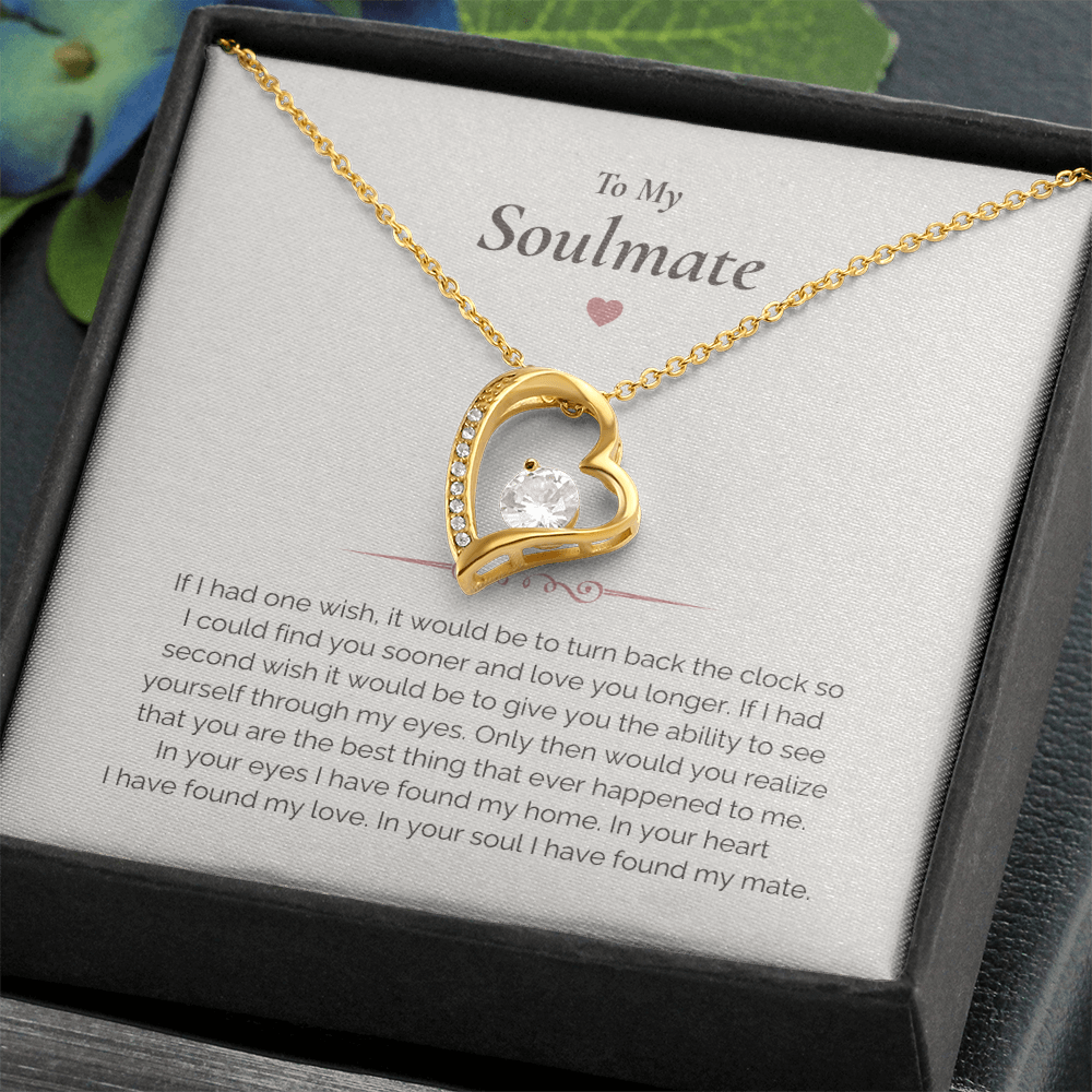 Soulmate Necklace Gift – Romantic Jewelry with Heartfelt Message