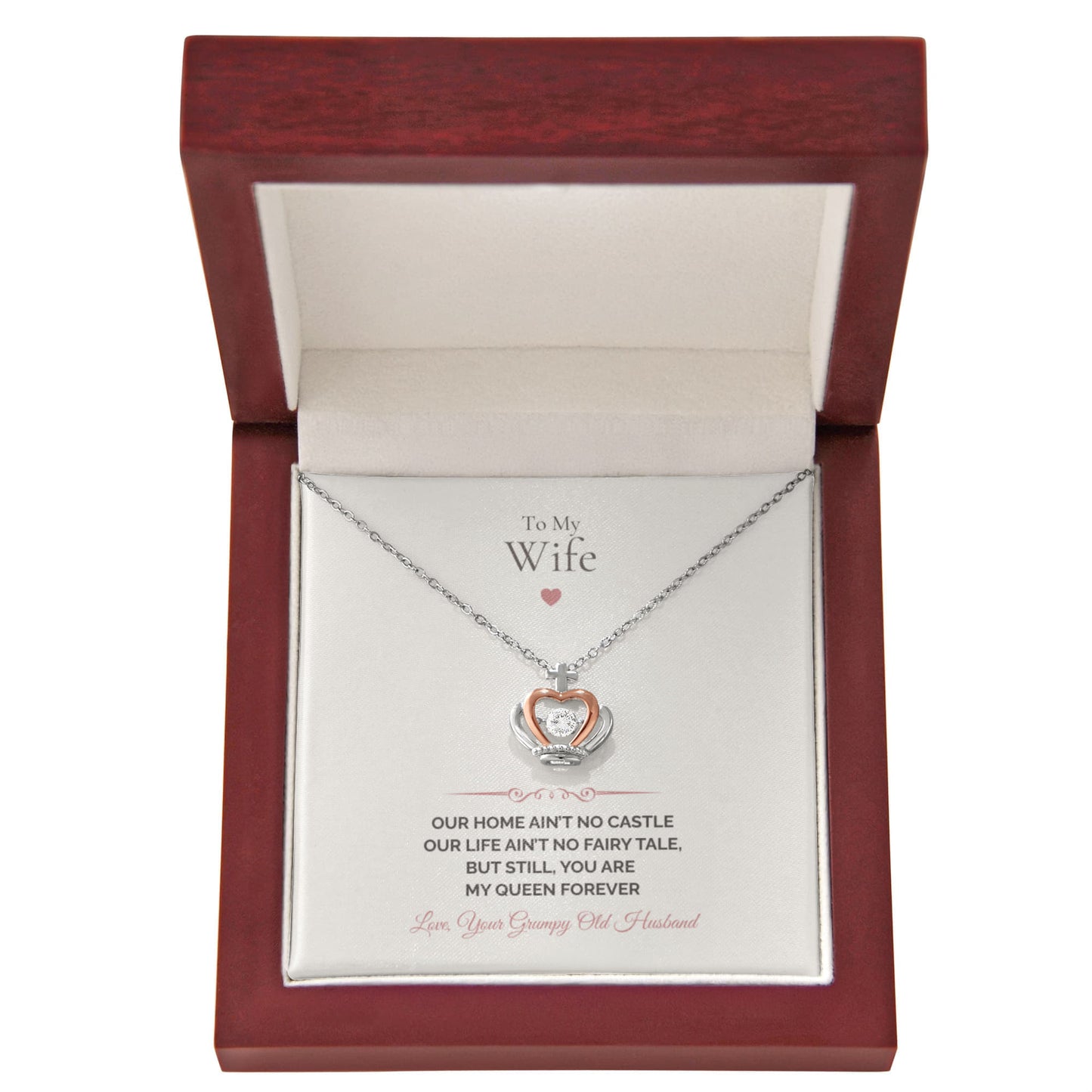 To My Wife – Meaningful Necklace with Heartfelt Message Card